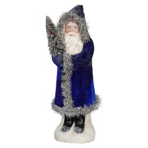 Blue Glitter & Tinsel Velvet Belsnickle Outlet Popular