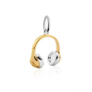 Headphones Charm Solid Gold Outlet Best Seller