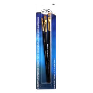 Testors 8862C Premuim Paint Brush Set, Flat, 3 Pack Buy Sale Online