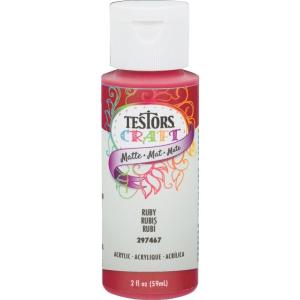 Testors 297467 Acrylic Matte Craft Paint, Ruby, 2 Oz Cheap Wiki