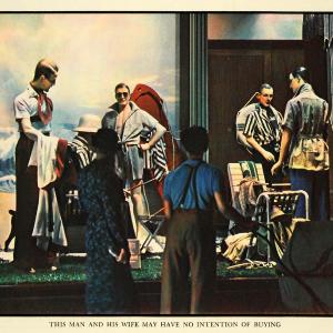 1936 Print Marshall Field Model Mannequin Fashion Style Clothing Garments FZ2 Clearance Exclusive