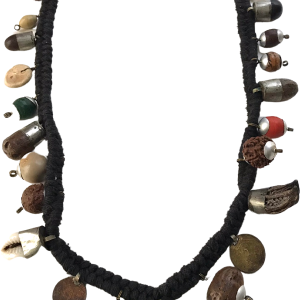 70s/80s Charm Necklace Beads Teeth, Shells Sale Best Sale