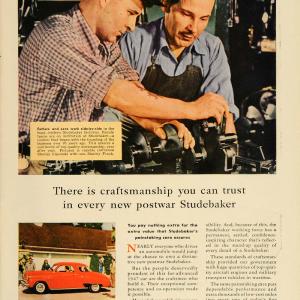 1947 Ad Red Studebaker Coupe Car Stanley Frank Lipowski - ORIGINAL TM1 Cheap Pice