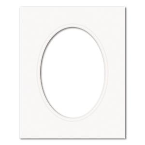 Ice White Double Acid-Free Oval Mat Board Outlet Purchase