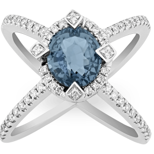 Sapphire Ring, 2.93 Carats Grey Outlet Store Online