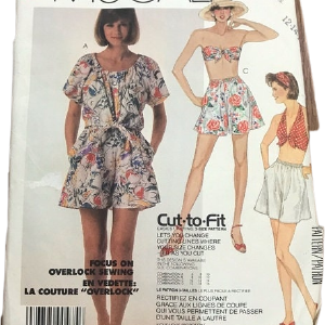 80s Mccall's Shorts Bandeau Halter Top Sewing Pattern 2501 Uncut Factory Folded by Mccall's Clearance Best Pices