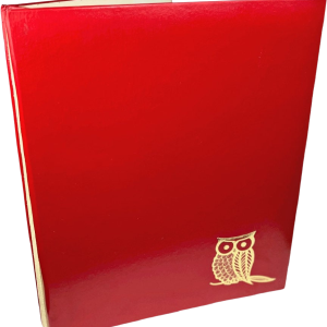 Vintage 70s Deadstock Cardstock Owl Scrapbook by Webmark Cheap 100% Original