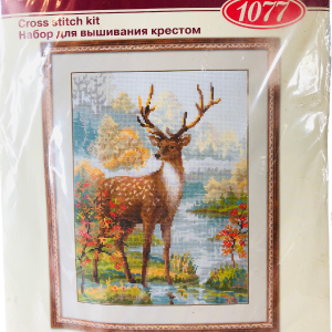00s Holiday Deer Crosstitch Crew Kit New 2009 Online Online For Sale