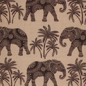 Elephant Walk Sandalwood Fabric, 2 yards Sale Manchester
