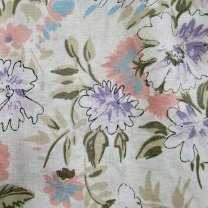 70s/60s Cottagecore Floral Yardage In Peach Purple Beige Clearance Official