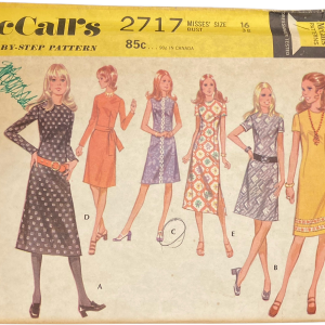 70s Vintage Shift Dress Belt Mccalls Sewing Pattern by Mccalls Amazon For Sale