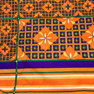 70s/80s Mod Gallery Division Floral Lattice Fabric By Couleur International Ltd 2025 New For Sale