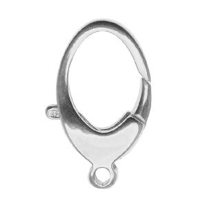 Sterling Silver Large Balloon Curved Lobster Clasp 23mm x 11mm (1 Piece) Outlet Big Discount