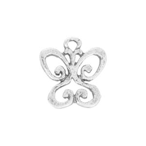Sterling Silver Charm, Small Cut-Out Butterfly 10.5x10mm, 1 Piece 100% Original