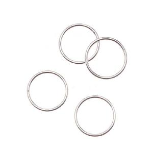 Sterling Silver Closed Jump Rings 12mm Links 18 Gauge (4 Pieces) Sale 100% Authentic