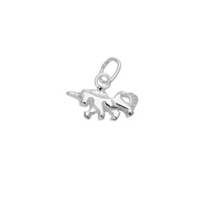 Sterling Silver Charm, Small Unicorn with Jump Ring 8.5x12mm (1 Piece) Comfortable Cheap Pice