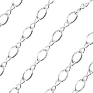 Sterling Silver Figure 8 Chain, 3mm, by the Foot Sale Online Online