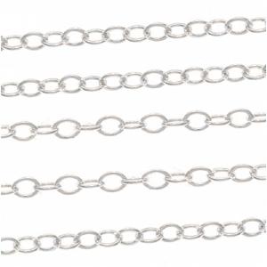 Sterling Silver Delicate Cable Chain, 1.2mm, by the Foot Outlet Deals
