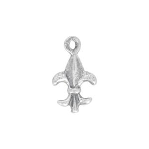 Sterling Silver Charm, Tiny Fleur de Lis Length 11mm, Width 6.5mm, 1 Piece Sale Low Pice Fee Shipping