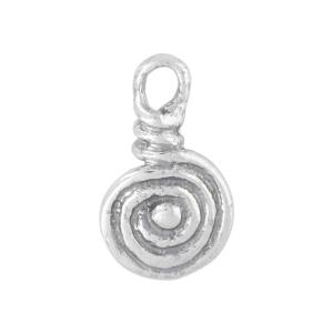 Sterling Silver Charm, Fancy Spiral 14.5x8.5mm, 1 Piece 2025 New For Sale
