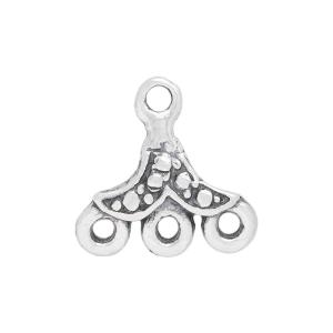 Sterling Silver Charm, Petite Link 12x11.5mm, 1 Piece Free Shipping Good Selling