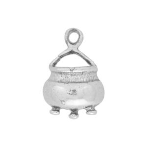 Sterling Silver Charm, Cauldron 13x9mm, 1 Piece Shop Offer Cheap Pice