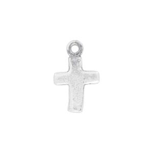 Sterling Silver Charm, Tiny Flat Cross 10x6.5mm, 1 Piece Sale Geniue Stockist