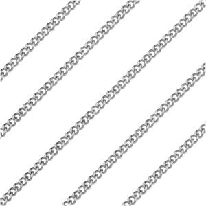 Stainless Steel Flat Curb Chain, 2.7x2mm, by the Foot Free Shipping Classic