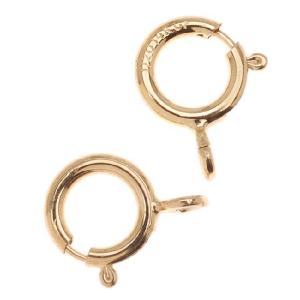 Spring Ring Clasps, Round with Open Ring 5.5mm, 14K Gold-Filled (8 Pieces) Clearance Best Pices