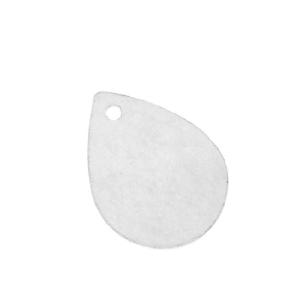 Sterling Silver Blank Stamping Teardrop Charms 13x10mm (2 pcs) With Paypal Cheap Pice