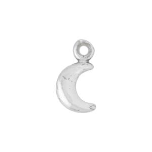 Sterling Silver Charm, Tiny Crescent Moon 10x5.5mm, 1 Piece Cheap Explore