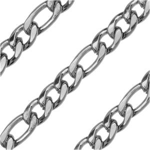 Stainless Steel Figaro Chain, 8 & 6mm, by the Foot Buy Cheap Wide Range Of