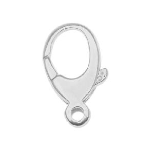 Sterling Silver Balloon Curved Lobster Clasp 17mm x 9mm (1 Piece) Big Discount Cheap Pice