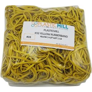 Rubber Bands #33: #33 Size, Yellow, 1LB/500 Count. Tumblr Cheap Pice