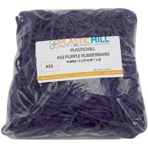 Rubber Bands #33: #33 Size, Purple, 1LB/500 Count. Official Sale Online