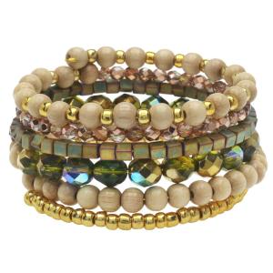 Stacked Memory Wire Bracelet in Dragonfly - Exclusive Beadaholique Jewelry Kit Best Place For Sale