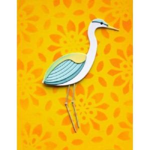 Birch Press Design Block Print Crane Limited Edition