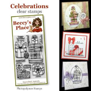Beccys Place Celebrations clear stamps Cheap With Paypal