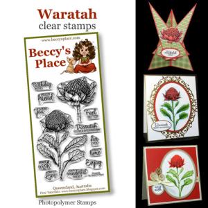 Beccy's Place Waratah clear stamps Genuine Cheap Online