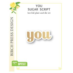 Birch Press Design You Sugar Script Hot Foil Plate and Die Set and Die bpf517 Buy Cheap From China