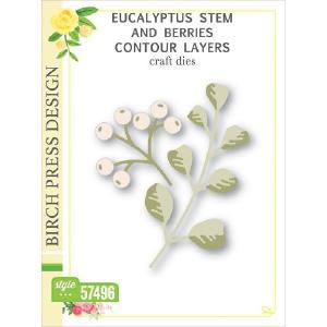 Birch Press Designs Dies Eucalyptus Stem & Berries Contour Layers High Quality For Sale