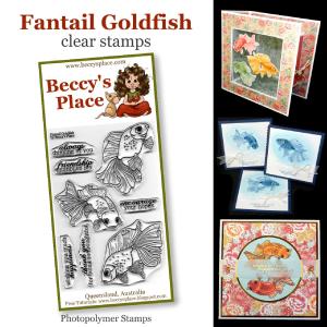 Beccy's place Fantail Goldfish clear stamps Cheapest Cheap Online