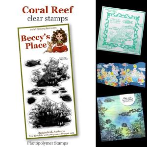 Beccy's place Coral Reef clear stamps Cheap Online Store Manchester