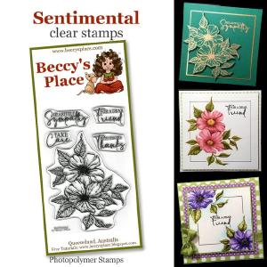 Beccy's Place Sentimental clear stamps Cheap Sale With Credit Card