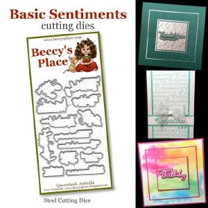 Beccy's Place Basic Sentiments cutting dies Clearance Hot Sale