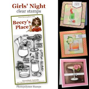 Beccy's place Girls' Night clear stamps Outlet Best Sale