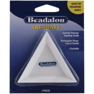 Beadalon  Tri Trays 3/Pkg 3"X3"X.5" For Nice Cheap Price