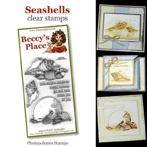 Beccy's place Seashells clear stamps With Paypal