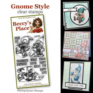 Beccy's Place Gnome Style clear stamps Cost Cheap Online