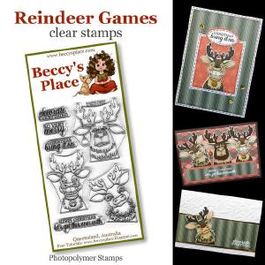 Beccy's place Reindeer Games Clear Stamps Free Shipping Pay With Visa